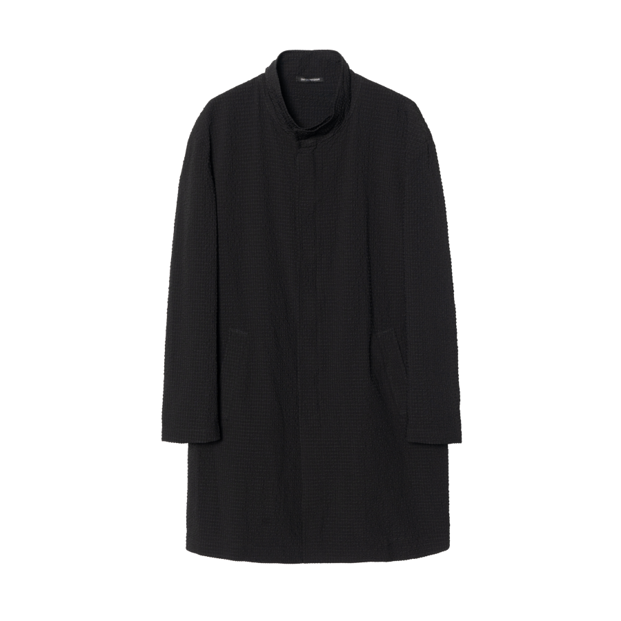 EMPORIO ARMANI Trench Coat Men's Black