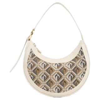 Marine Serre Leather One Shoulder Handbag Regular Women's Beige