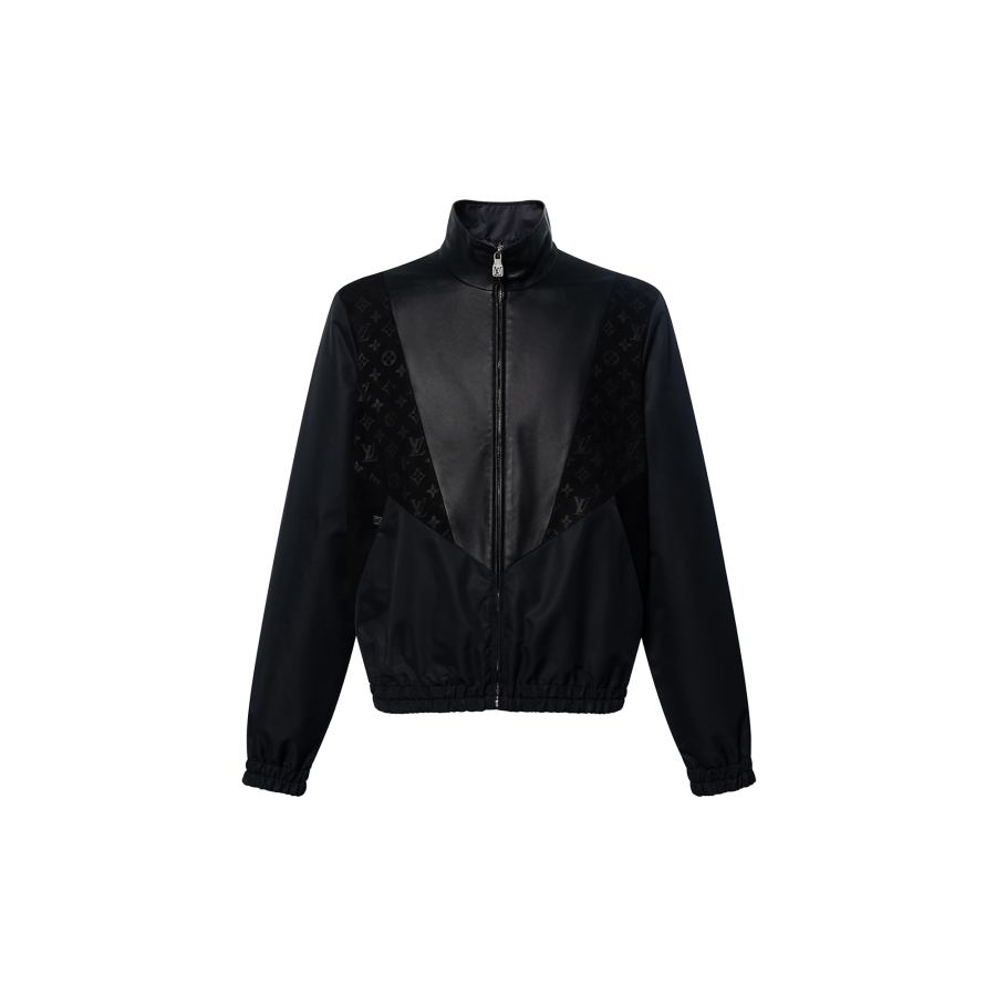 LOUIS VUITTON Lv Leather Mix Track Top