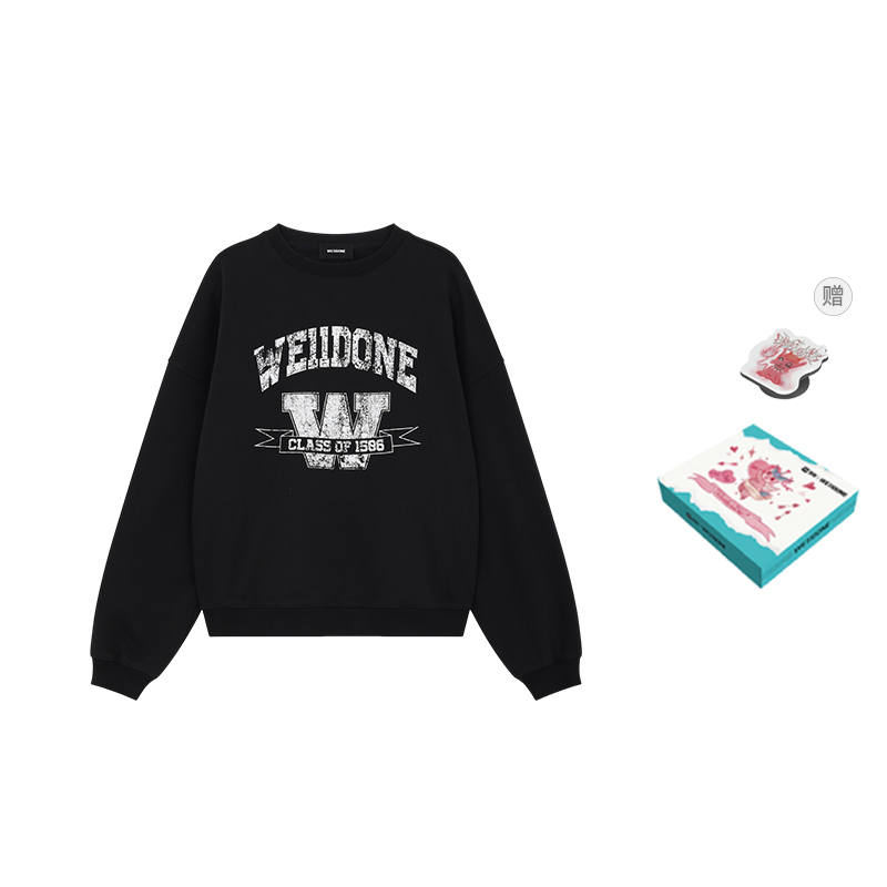 WE11DONE WE11DONE Sweatshirt Unisex Gift Box Set Included Black
