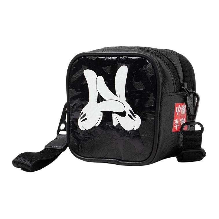Li-Ning Li Ning OG_SLICK Collaboration Polyethylene Shoulder Bag, Crossbody Bag Unisex Black