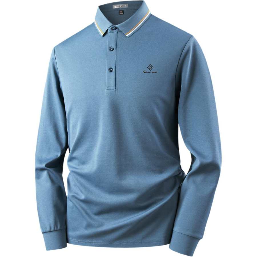 Hodo Polo Shirts Men's Lapel Moderate Straight Fit