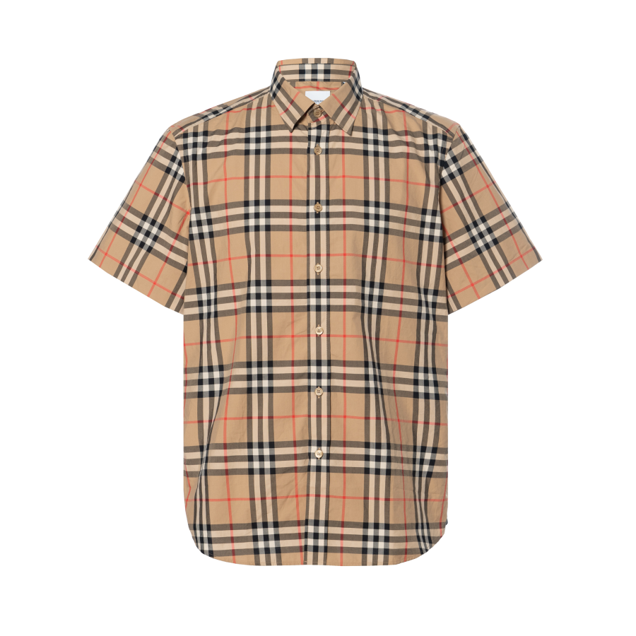 Burberry 【Previous Season】check short-sleeve shirt
