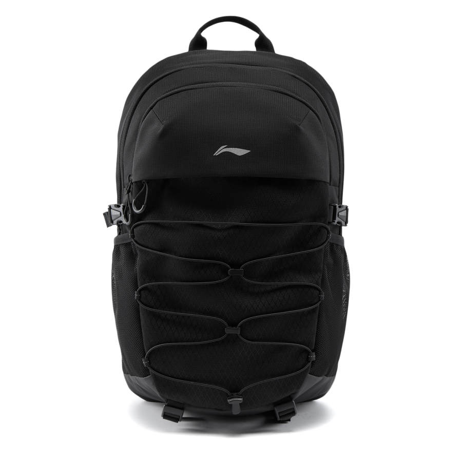 Li-Ning Li Ning Sports Life Collection Polyester Backpack Regular Unisex Black