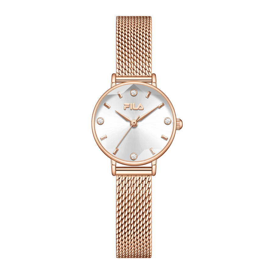 FILA ELEGANT Wrist Watches Quartz Movement Steel Strap White Dial Women's Watch