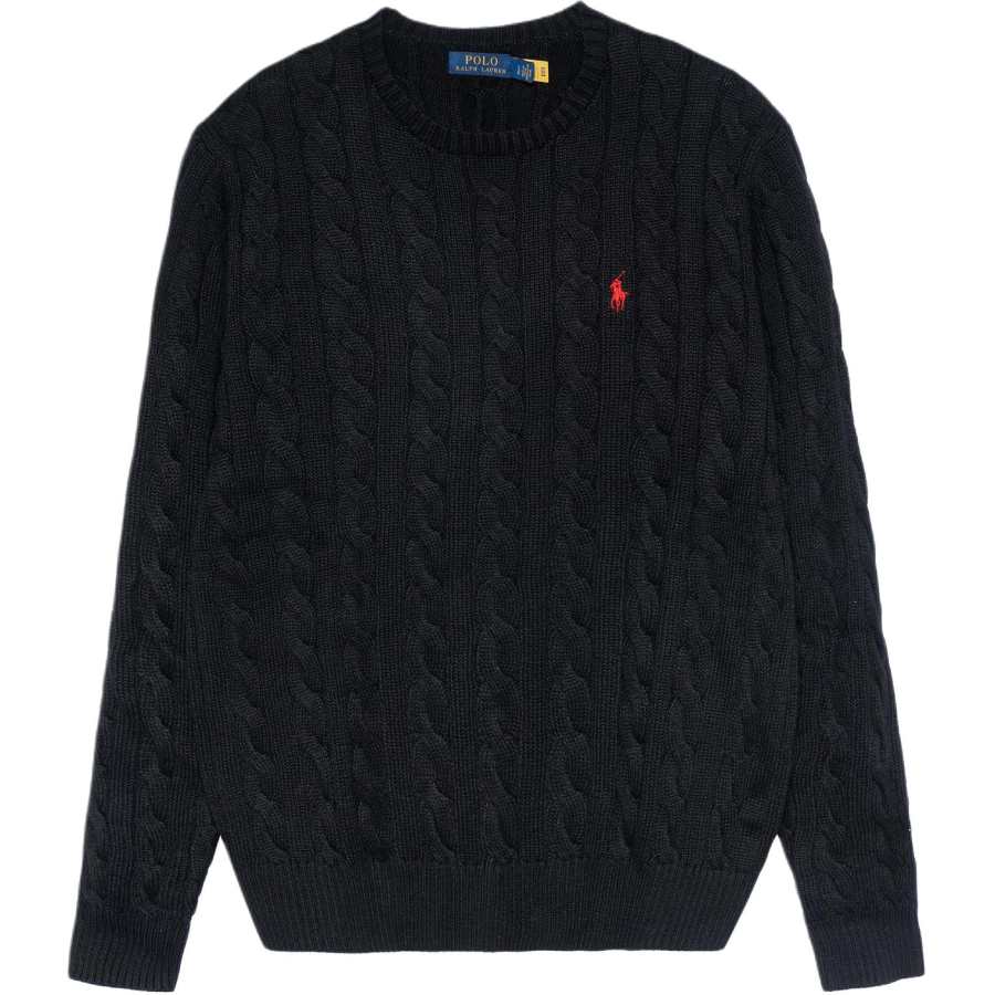 Polo Ralph Lauren Logo Embroidered Cable Knit Jumper