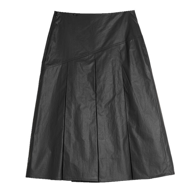 ELLE Casual Long Skirts Women's Black Moderate Mid Length