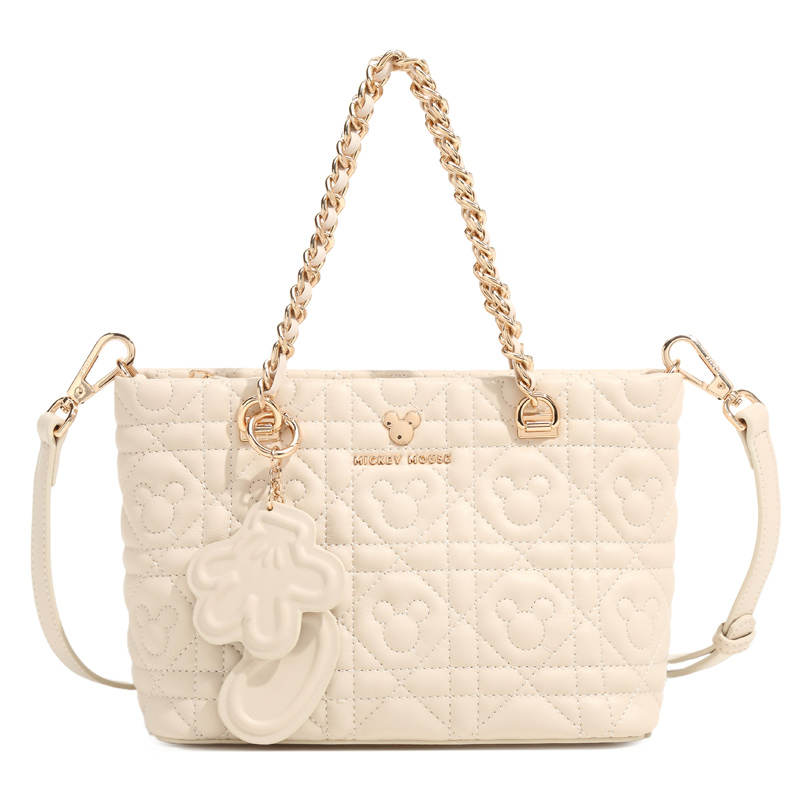 Disney Mickey Mouse Pu Handbag Regular Women's Beige