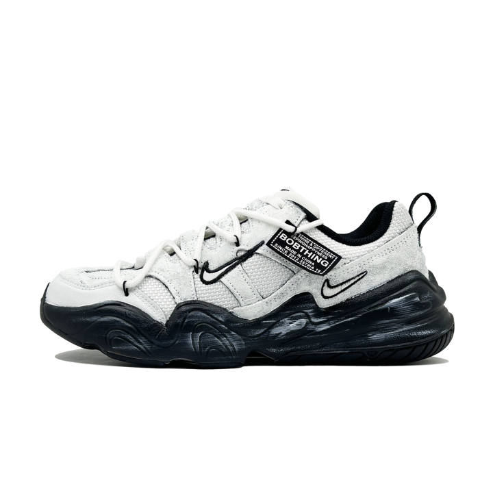 Nike Nike Tech Hera Black White Phantom Suede Urban Techwear Cushioning Slip Resistant Abrasion Resistant