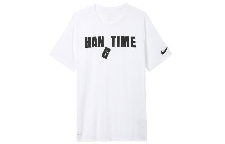 Nike Nike T Shirts Men's White Crew Neck Moderate Straight Fit