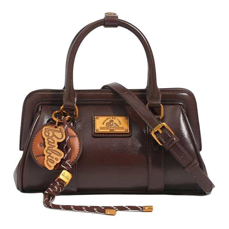 Barbie Pu Handbag Small Women's Brown/Black