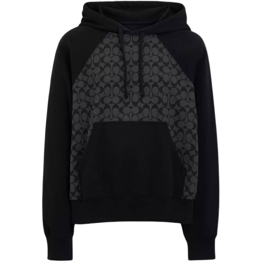 COACH Signature Hoodie Sweatshirt Men's Black