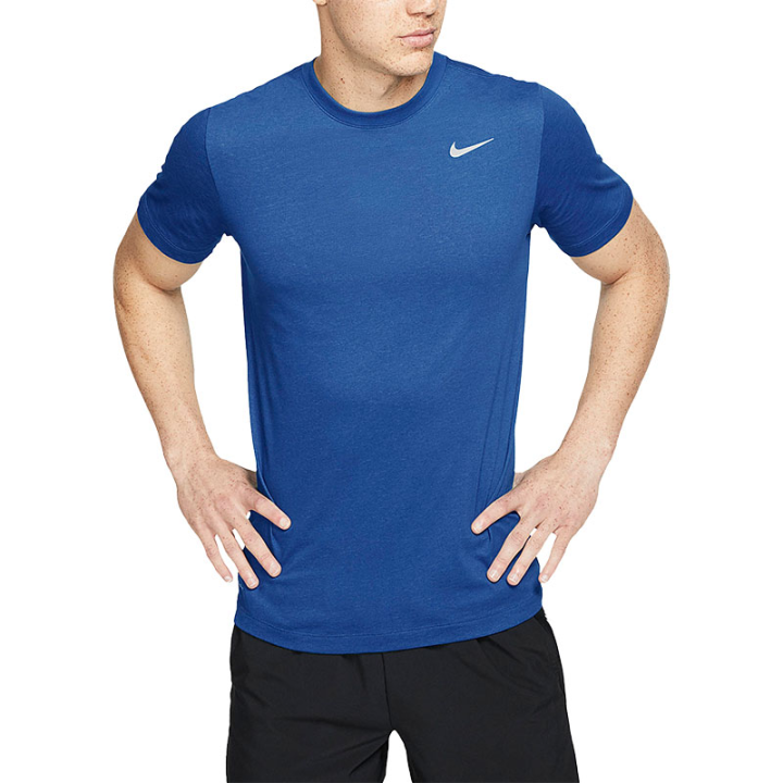 Nike Nike T Shirts Unisex Blue Crew Neck Moderate Straight Fit