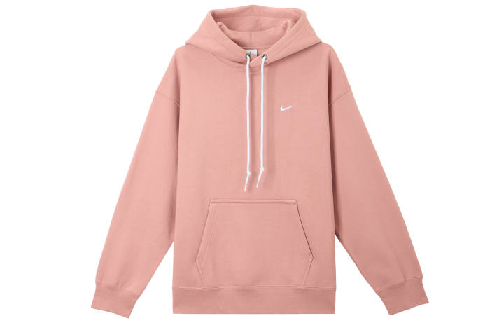 Nike Nike Solo Swoosh Solid Color Hooded Drawstring Thickened And Fleece Lined Casual Long Sleeved Sweatshirt Men's