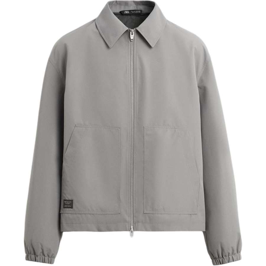 ZARA ZARA Jackets Men's Light Gray Lapel Moderate Other