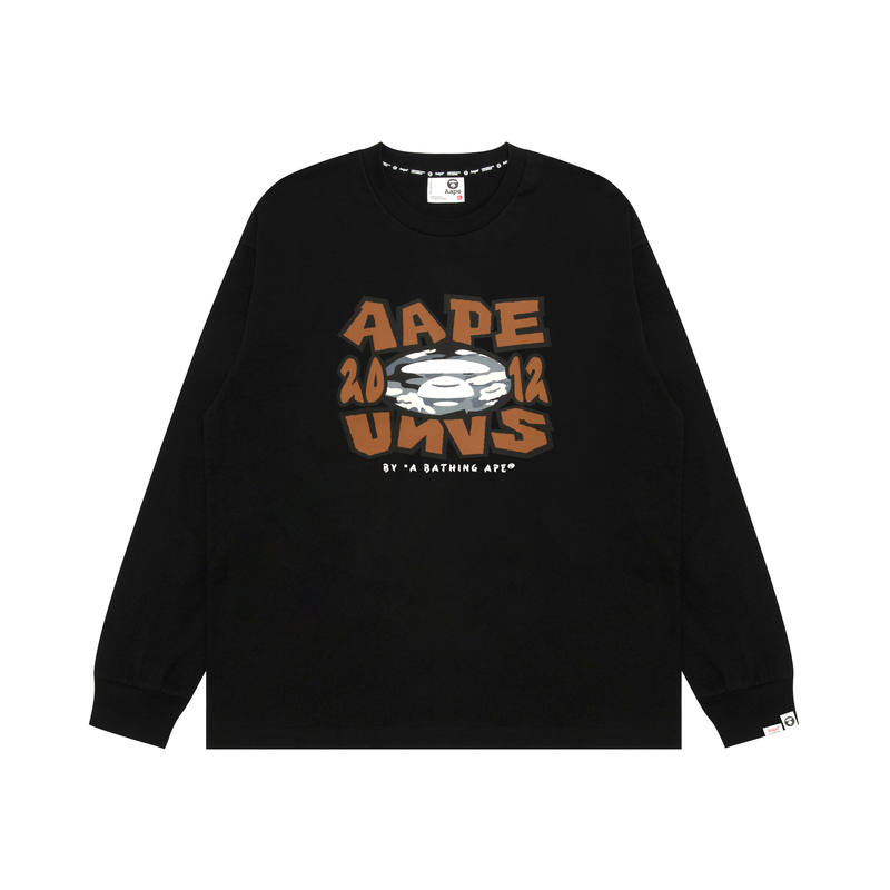 Aape Aape graphic-print long-sleeved sweatshirt