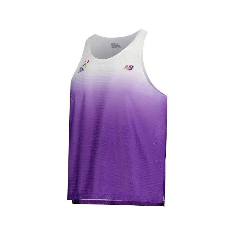 New Balance New Balance Tank Tops Men's Purple/White Crew Neck Moderate Other