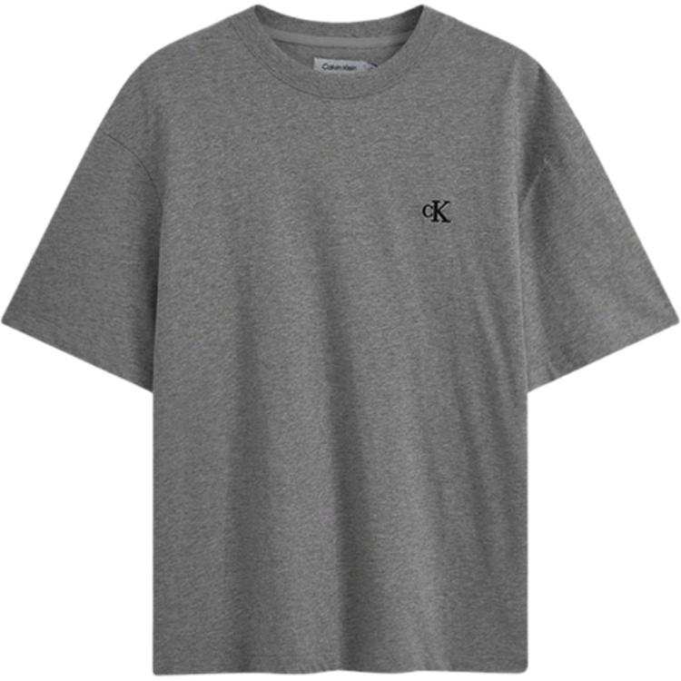 Calvin Klein T Shirts Men's Dark Gray Crew Neck Moderate