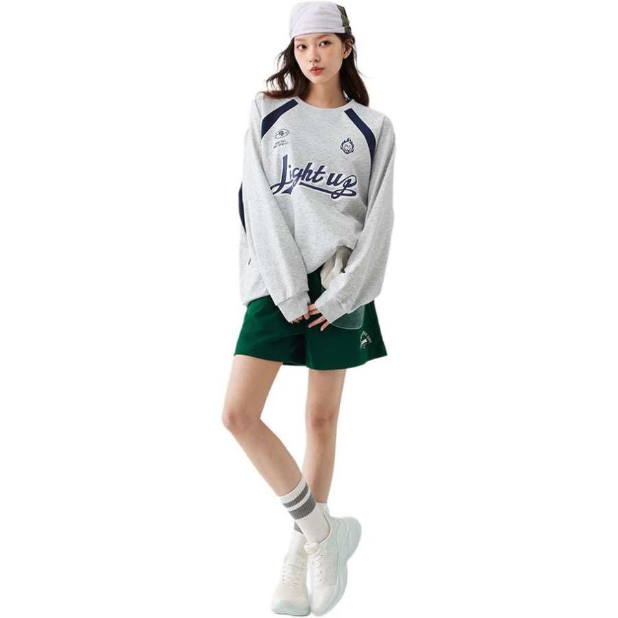 361° Sweatshirts Unisex Light Tile Heather Gray/Mica Blue Crew Neck Moderate Regular