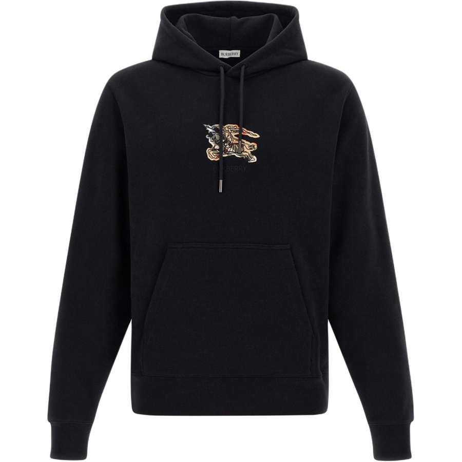 Burberry Burberry Ekd Checked Drawstring Hoodie