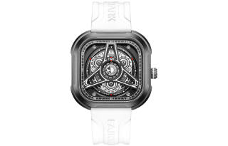 FAIRWHALE Orca Collection Men's Watch Quartz Movement Silicone Strap Watch Men's Watches Black Dial