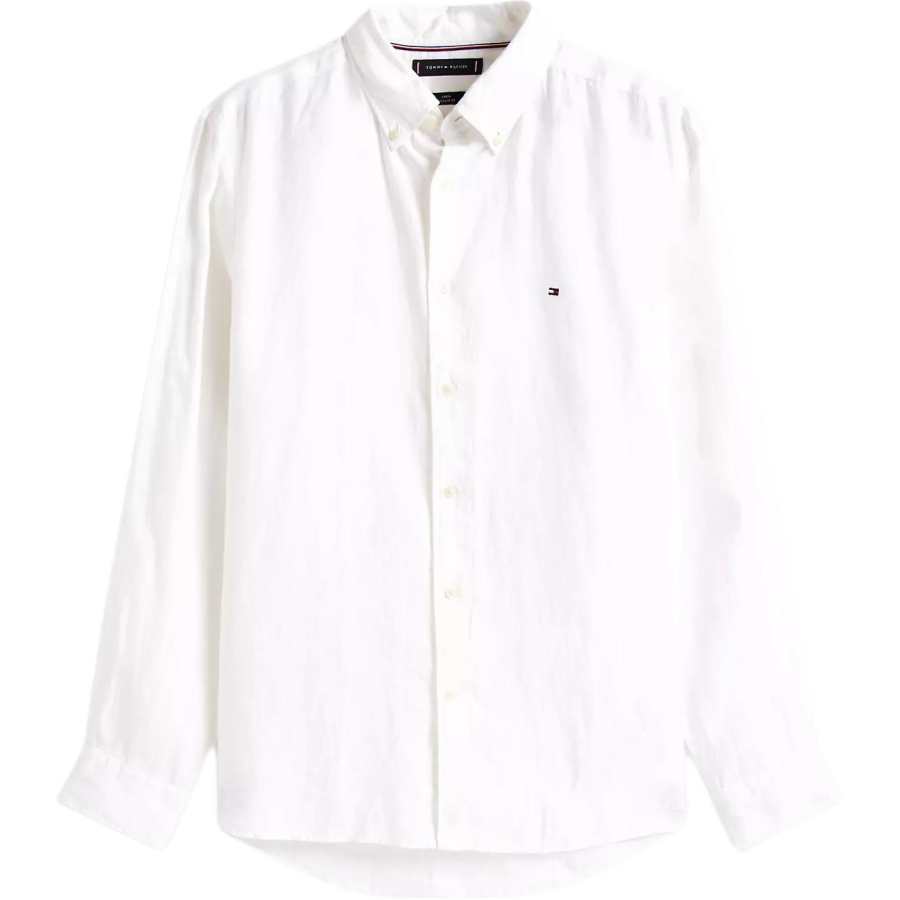 Tommy Hilfiger Shirts Men's White Lapel Moderate