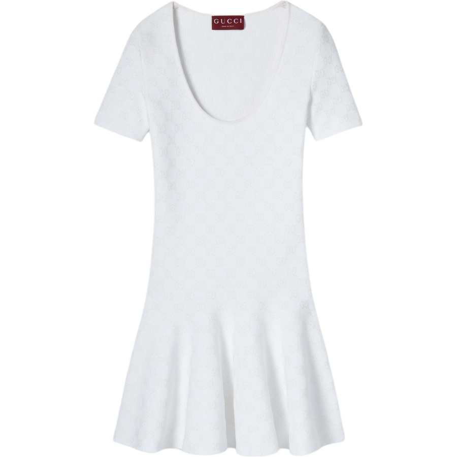 GUCCI Stretch Gg Jacquard Dress
