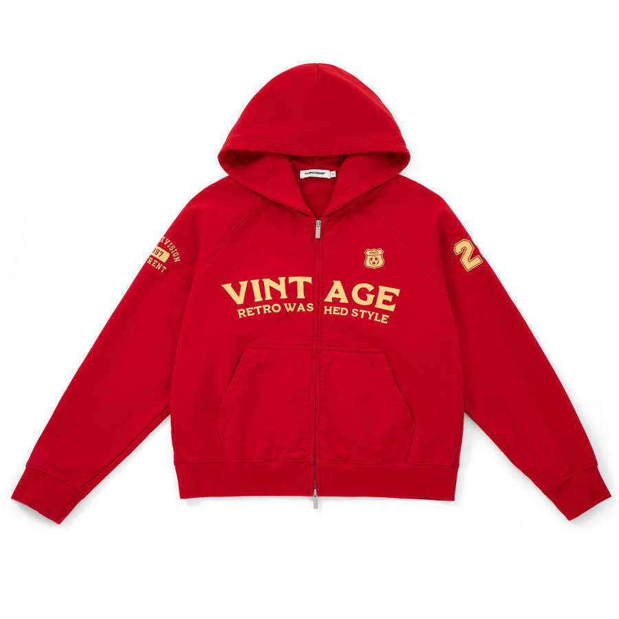 CLIMAX VISION Sweatshirt Cardigan Unisex Red