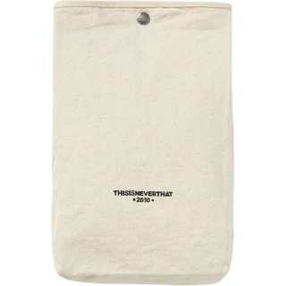 Thisisneverthat Cotton Travel Storage Bag Unisex Beige