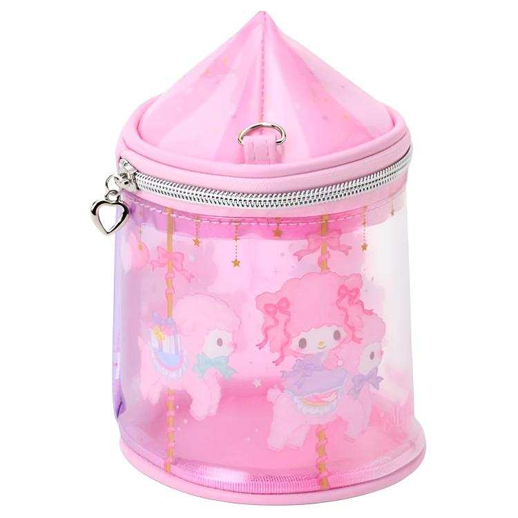 Sanrio PVC Polyvinyl Chloride+Polyurethane Travel Storage Bag Women's Pink