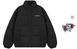 LEMANISM Down Jackets Women's Stand Collar Thickened Quilted Down Jacket