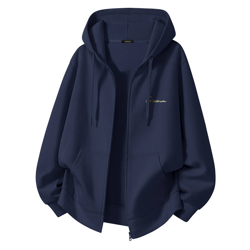 MINISO Sweatshirts Unisex Hooded Moderate Cardigan
