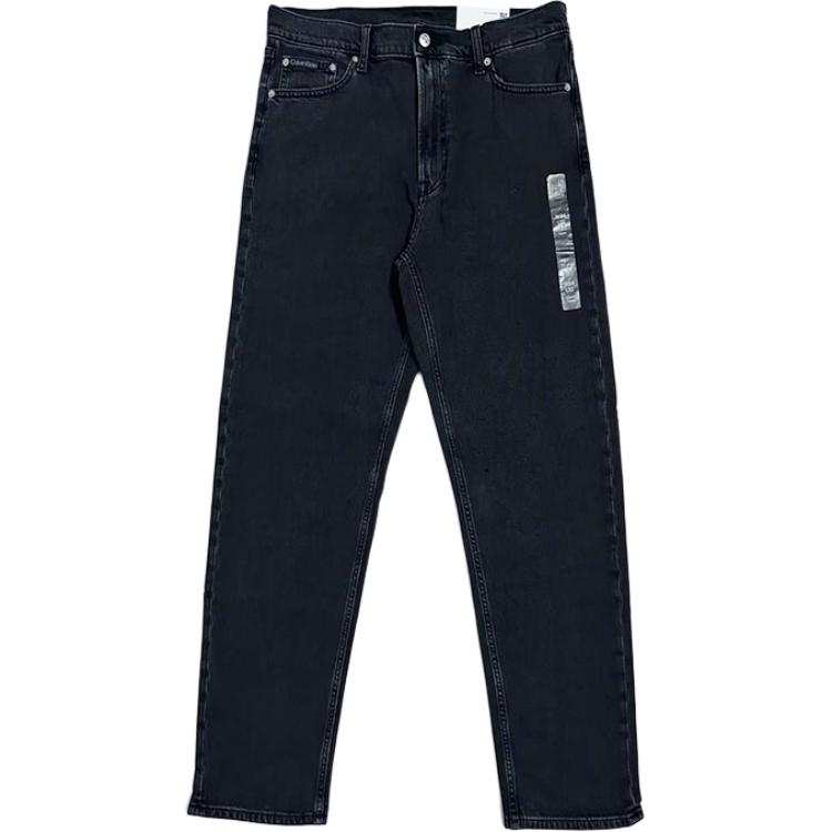 Calvin Klein Jeans Men's Black Moderate Straight Fit Pants