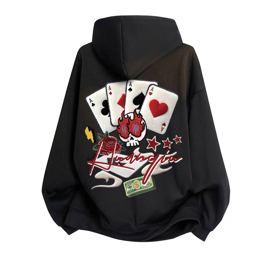 HUANQIU Sweatshirts Unisex Hooded Moderate Heavyweight