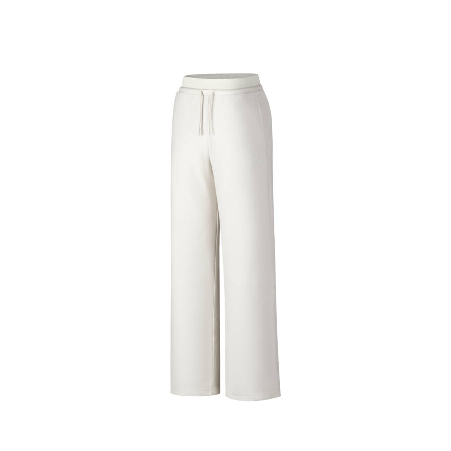Anta Knitted Sweatpants Women's Warm Jade White