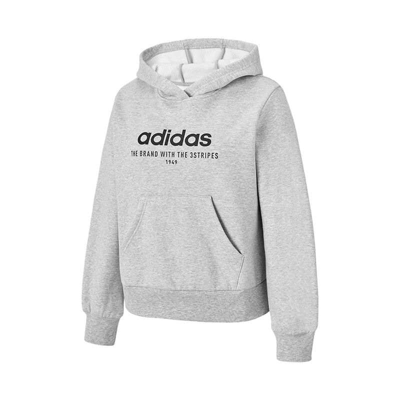 Adidas Adidas Sweatshirts Women's Light Heather Gray Hooded Moderate
