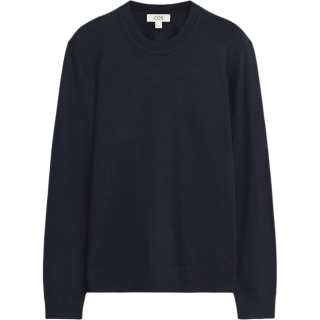 COS Sweaters Men's Navy Blue Crew Neck Moderate