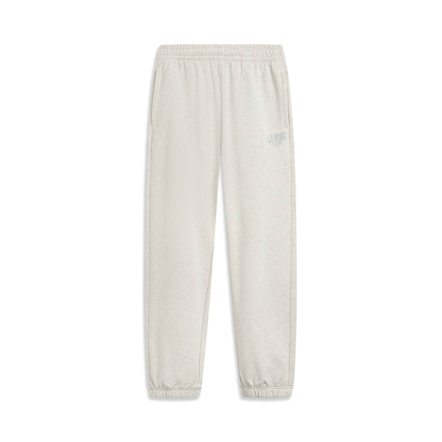 Li-Ning Li Ning Sports Life Collection Fleece Lined Thermal Loose Fit Fashion Versatile Casual Letter Knitted Sweatpants Men's