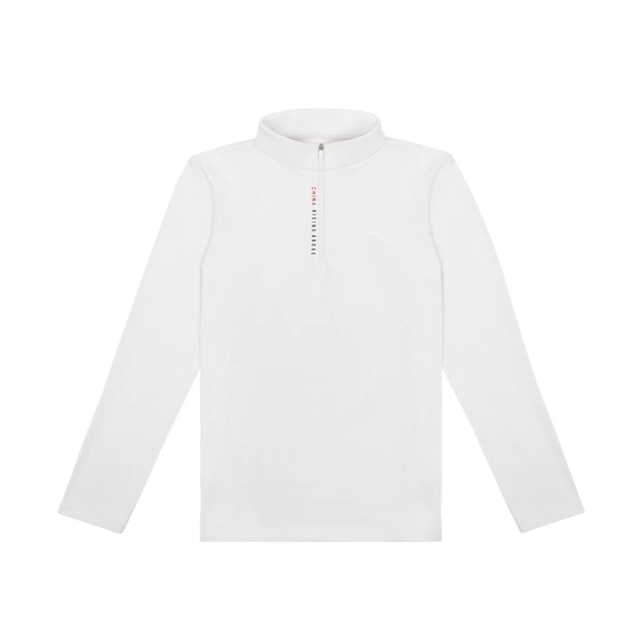 ANTA Knitwear Men's White Half Open Collar Moderate Other