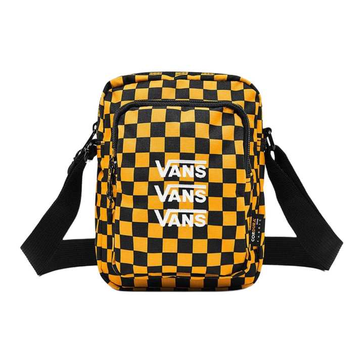 Vans Vans Fabric Crossbody Bags Unisex Black Yellow