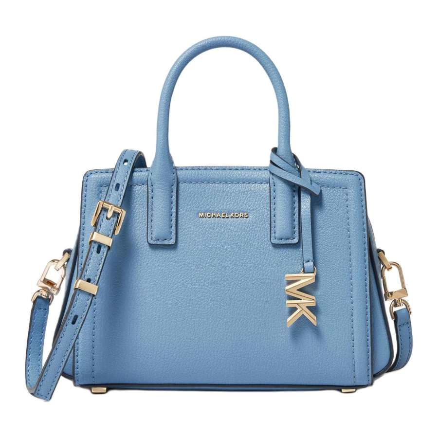 MICHAEL KORS Laila Cow Leather Crossbody Handbag Small Women's Light Blue