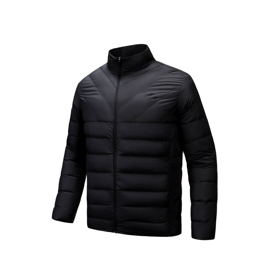 ANTA ANTA Down Jackets Men's Basic Black 2 Stand Collar Lightweight