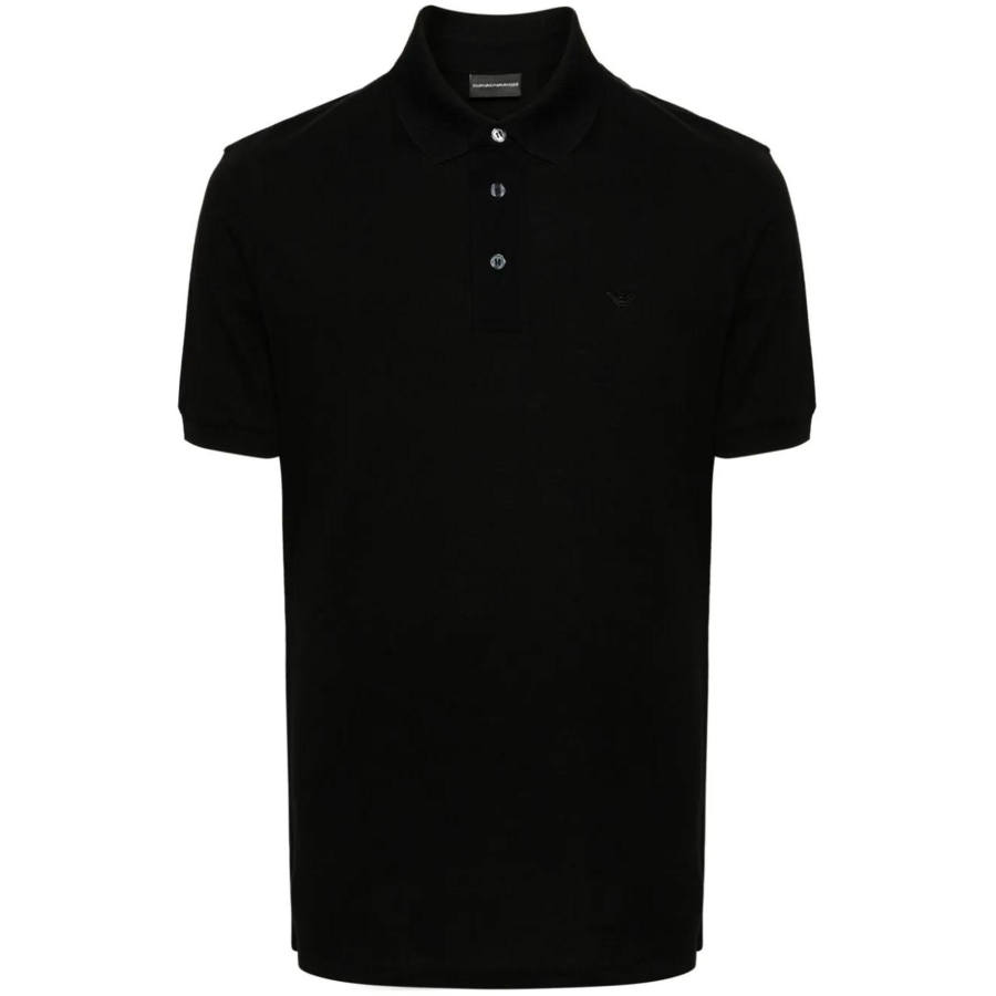 EMPORIO ARMANI FW23 Polo Shirt Men's Black