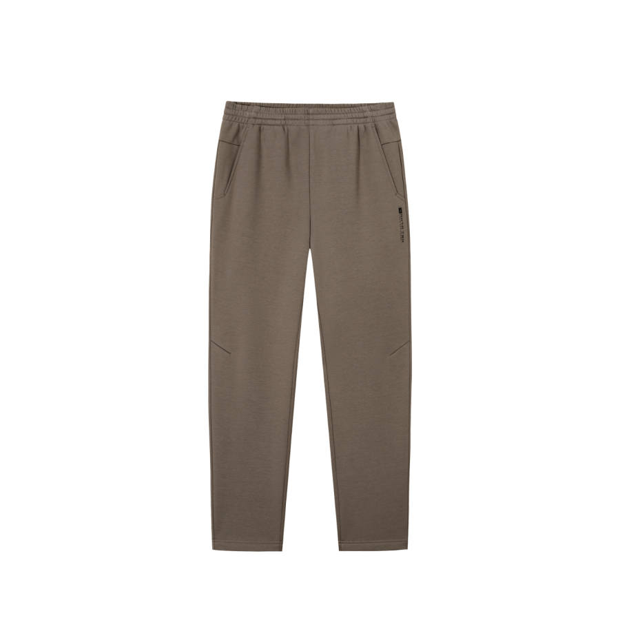 ANTA Knitted Sweatpants Men's Gray Brown 2 Moderate Sweatpants
