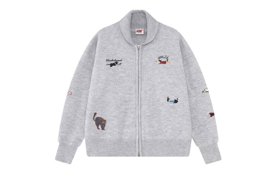 F426 Sweaters Women's Lapel Moderate Cardigan