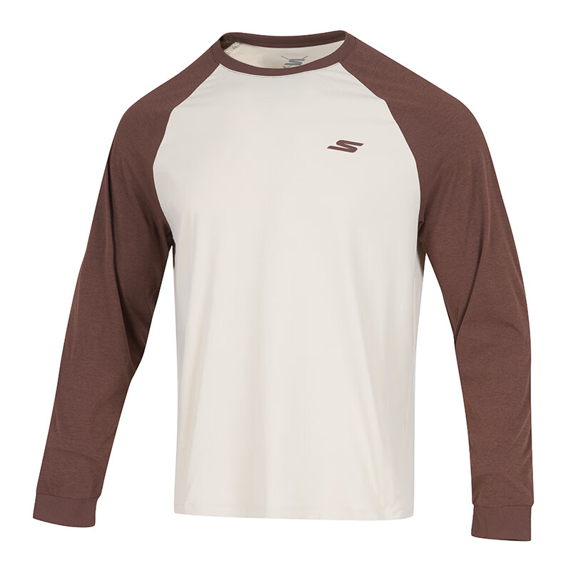 Skechers T Shirts Unisex Brown 066D Crew Neck Moderate Straight Fit