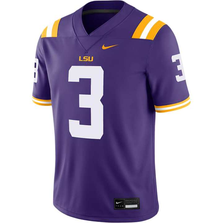 Nike Nike Dri Fit LSU Tigers College Game Sports Apparel Men's