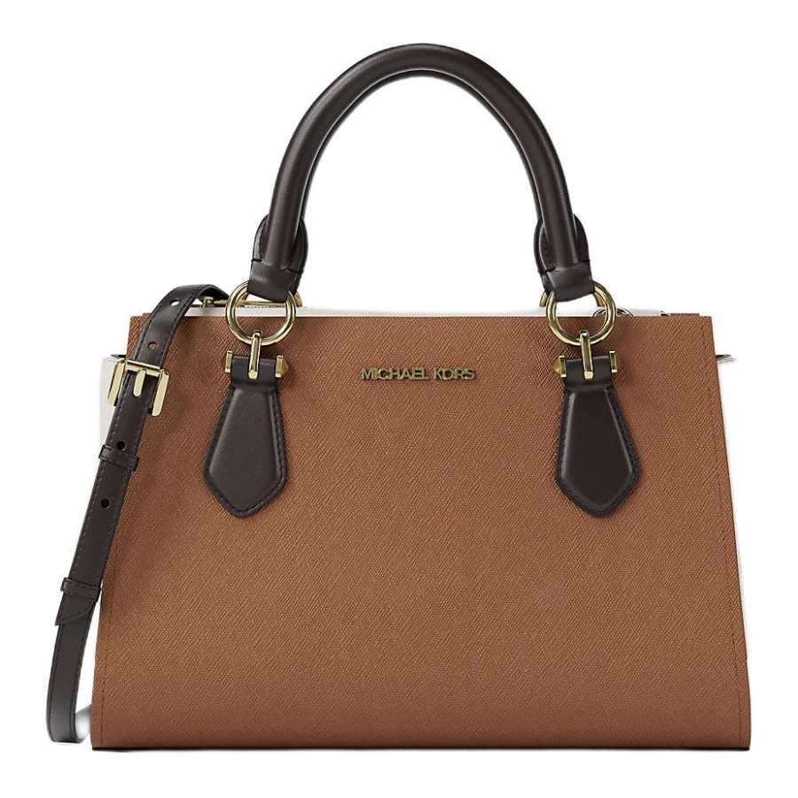 MICHAEL KORS Marilyn Leather Handbag Small Women's Dark Brown