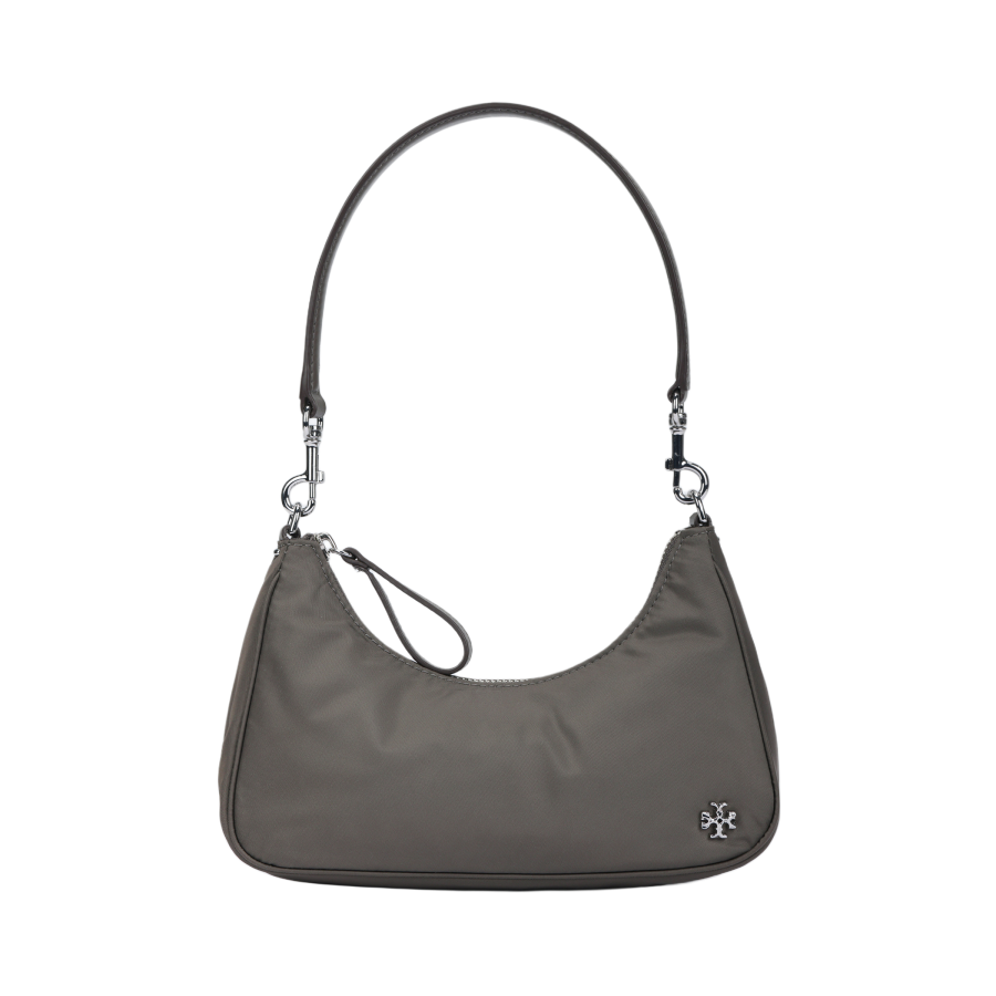 TORY BURCH Mercer Nylon Shoulder Bag Small Women's Stone Black
