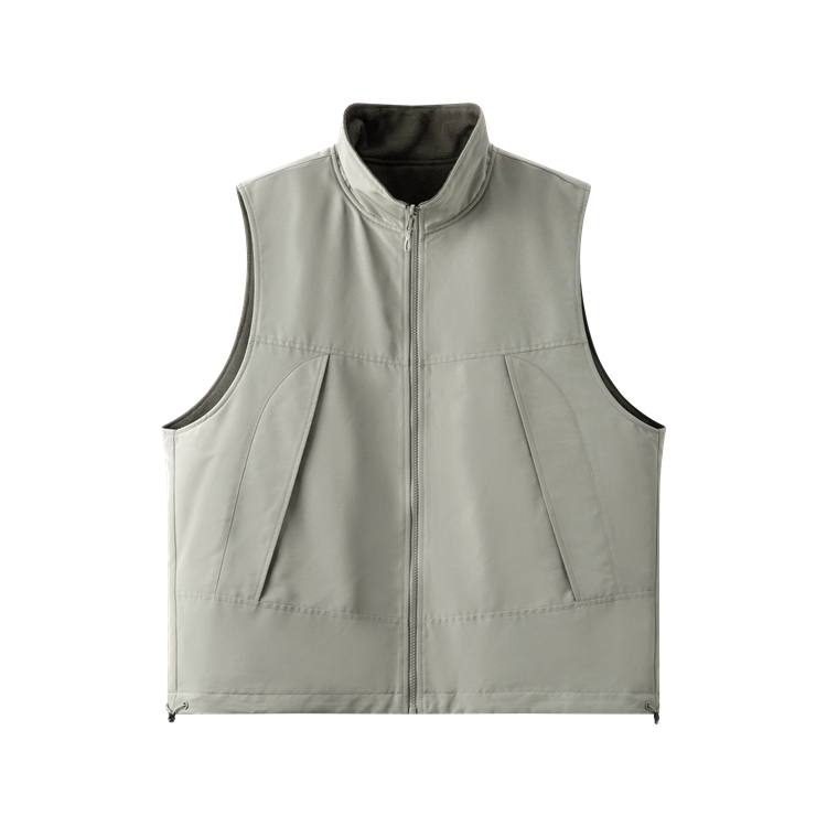 Semir Vests Men's Green Tone 00344 Stand Collar Moderate Workwear